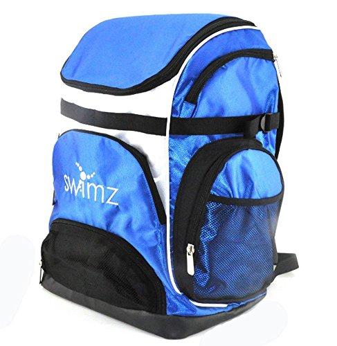 Swimz Freestyle Backpack - PERSONALISED (Royal/White + Name)