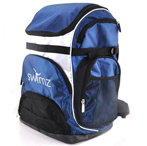 Swimz Freestyle Backpack - PERSONALISED (Navy/White + Name)