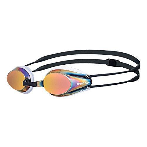 arena Tracks Mirror Goggles - White/ Red/ Copper