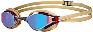 arena Unisex Racing Goggles Python Mirror Swimming, Copper-Gold, one size