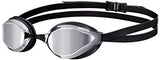 Arena Unisex Competition Python Mirror Swimming Goggles, Unisex, arena Unisex Wettkampf Schwimmbrille Python Mirror, silver/black, One Size