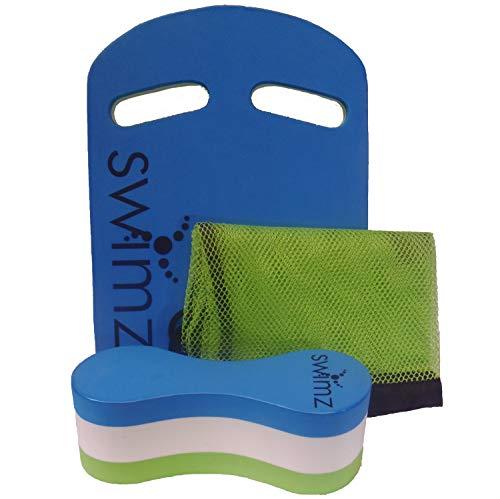 Swimz Basic Junior Swim Kit Bundle - Blue White Lime