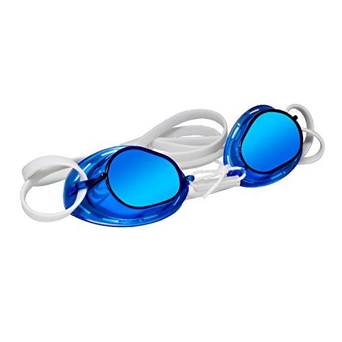Dual Mirror Swedish Style swimming Goggles (Silver Mirror)