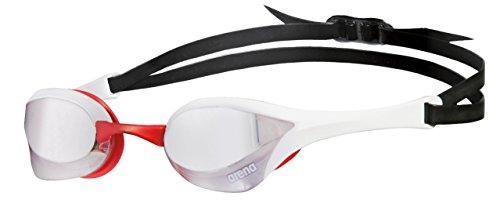 Arena Cobra Ultra Mirror Goggles - Silver/ White/ Red