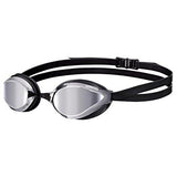 Arena Unisex Competition Python Mirror Swimming Goggles, Unisex, arena Unisex Wettkampf Schwimmbrille Python Mirror, silver/black, One Size