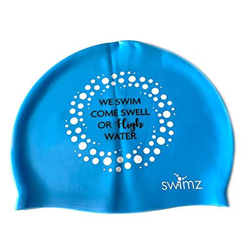 Swimz ''We Swim'' silicone swim cap - Blue