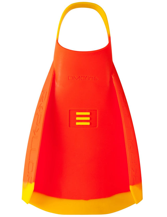 DMC REPELLOR FINS LIFEGUARD ORANGE WITH YELLOW STRAP N TIP